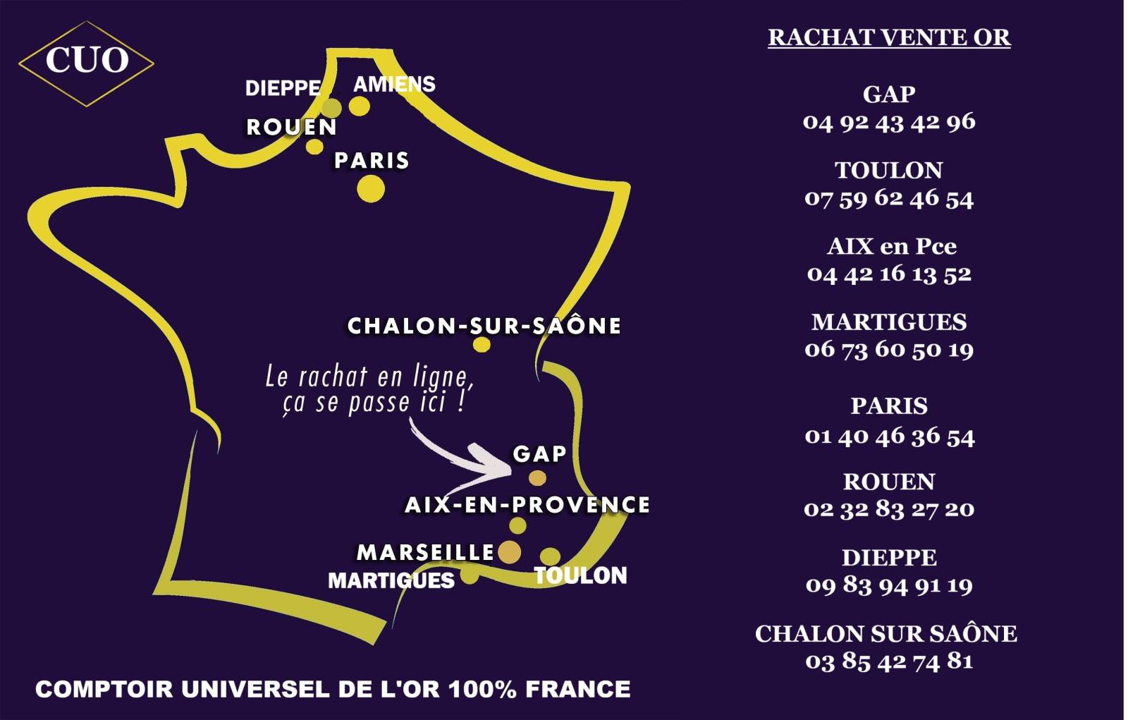 Quelle est l’agence de rachat d’or la plus proche de chez moi, en Seine Maritime?