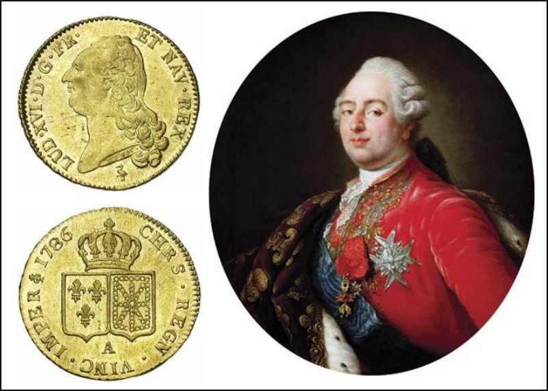 Achat piéces de monnaie en or. Louis XVI