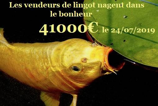 Le prix de l'or en juillet 2019 par les comptoirs d'achat or et argent rouen Amiens